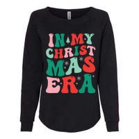 In My Christmas Era Groovy Xmas Womens California Wash Sweatshirt