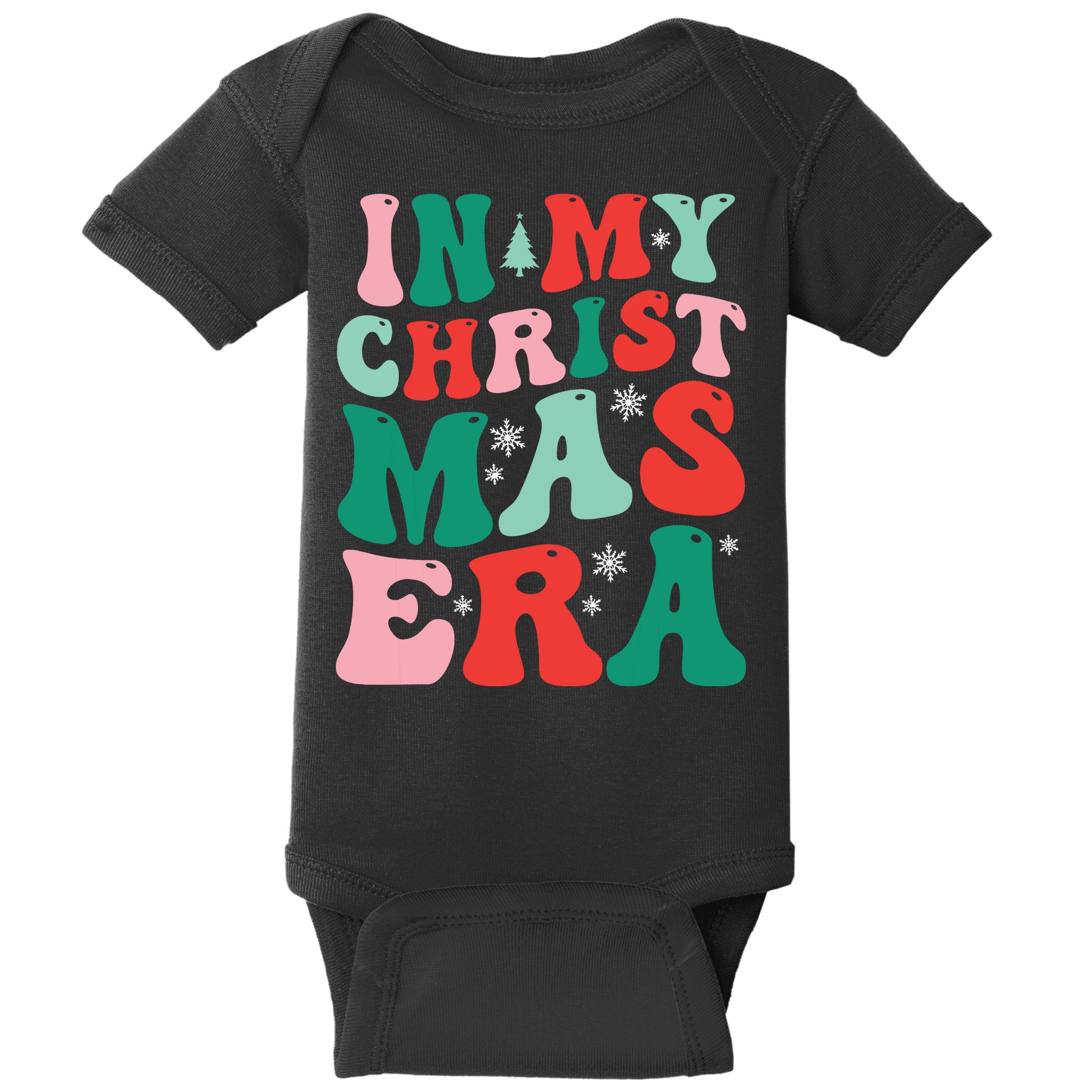 In My Christmas Era Groovy Xmas Baby Bodysuit