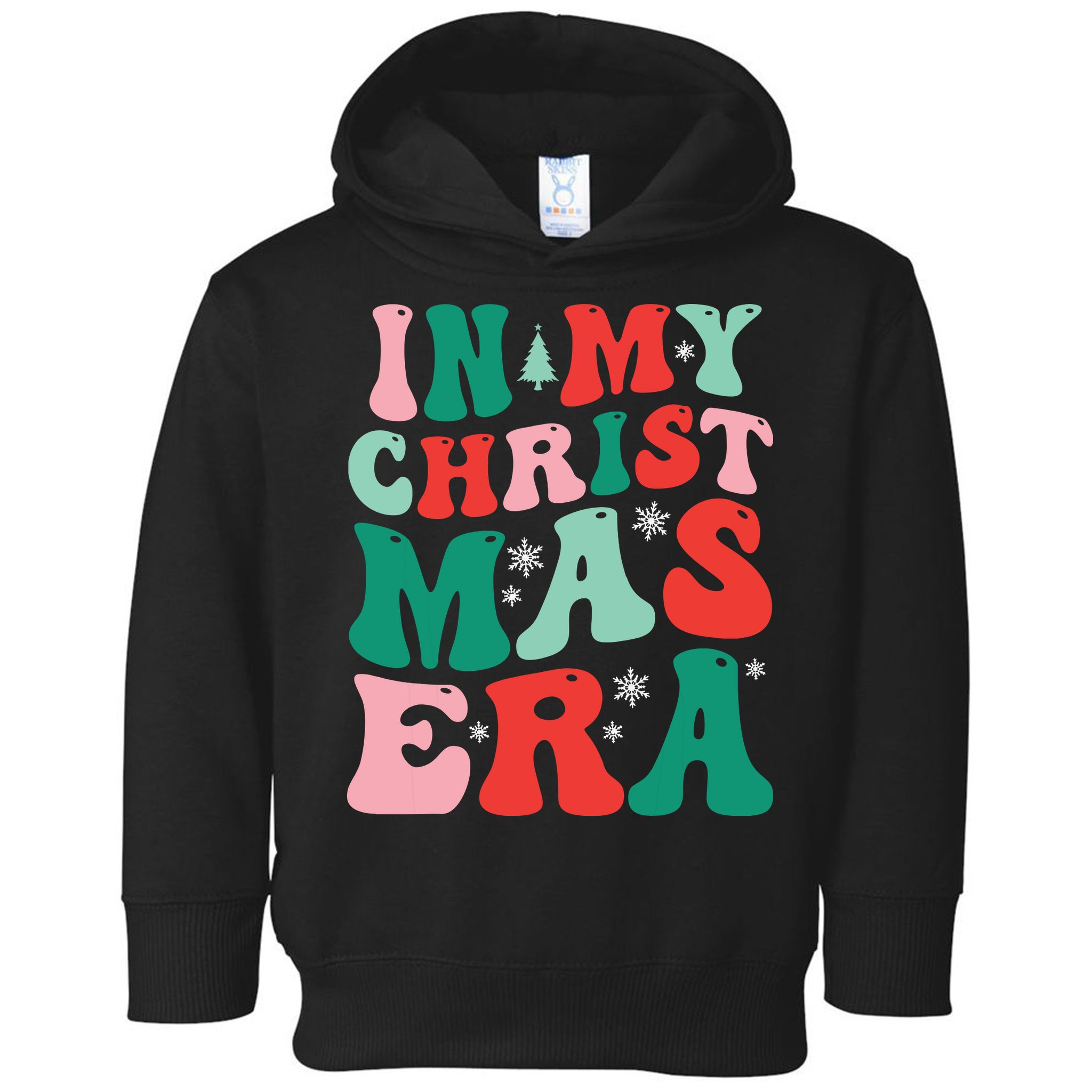 In My Christmas Era Groovy Xmas Toddler Hoodie