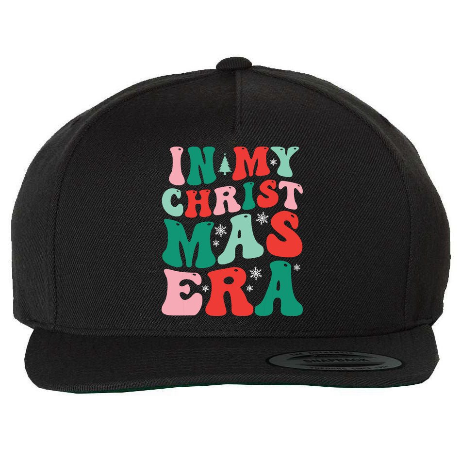 In My Christmas Era Groovy Xmas Wool Snapback Cap