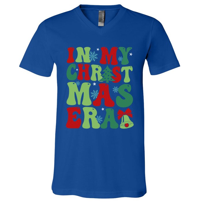 In My Christmas Era Xmas Party Season Pjm Cool Gift V-Neck T-Shirt