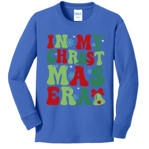 In My Christmas Era Xmas Party Season Pjm Cool Gift Kids Long Sleeve Shirt