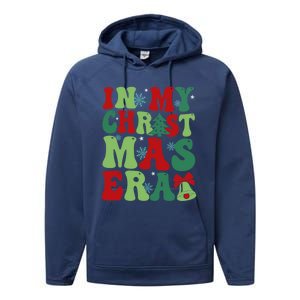 In My Christmas Era Xmas Party Season Pjm Cool Gift Performance Fleece Hoodie