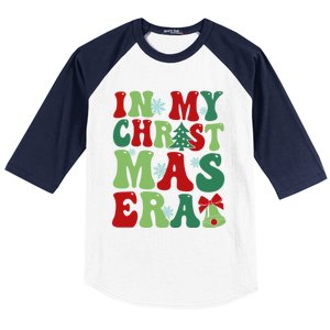 In My Christmas Era Xmas Party Season Pjm Cool Gift Baseball Sleeve Shirt