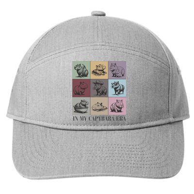 In My Capybara Era, Capybara Lover Gift 7-Panel Snapback Hat