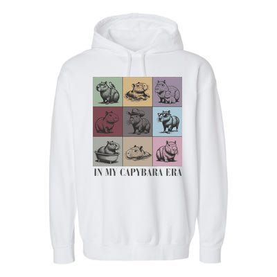 In My Capybara Era, Capybara Lover Gift Garment-Dyed Fleece Hoodie