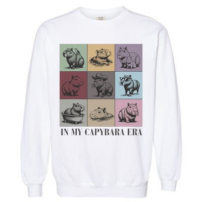 In My Capybara Era, Capybara Lover Gift Garment-Dyed Sweatshirt