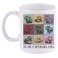 In My Capybara Era, Capybara Lover Gift 11oz C Handle Ceramic Mug
