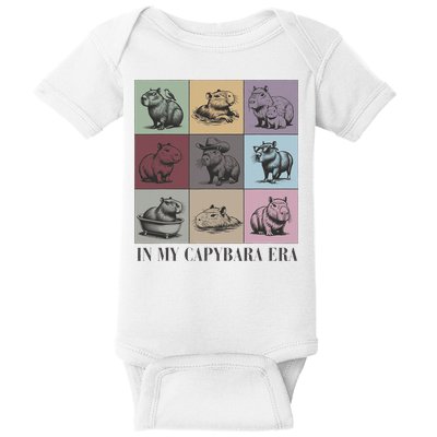 In My Capybara Era, Capybara Lover Gift Baby Bodysuit