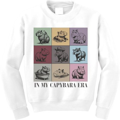 In My Capybara Era, Capybara Lover Gift Kids Sweatshirt
