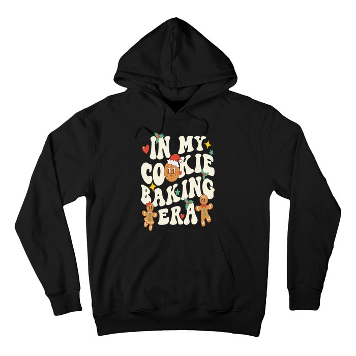 In My Cookie Baking Era Funny Holiday Baker Groovy Retro Hoodie