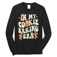 In My Cookie Baking Era Funny Holiday Baker Groovy Retro Long Sleeve Shirt