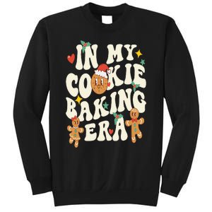 In My Cookie Baking Era Funny Holiday Baker Groovy Retro Sweatshirt