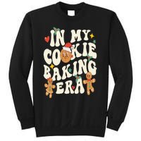 In My Cookie Baking Era Funny Holiday Baker Groovy Retro Sweatshirt