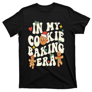 In My Cookie Baking Era Funny Holiday Baker Groovy Retro T-Shirt