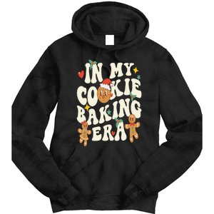 In My Cookie Baking Era Funny Holiday Baker Groovy Retro Tie Dye Hoodie