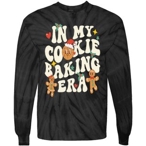 In My Cookie Baking Era Funny Holiday Baker Groovy Retro Tie-Dye Long Sleeve Shirt