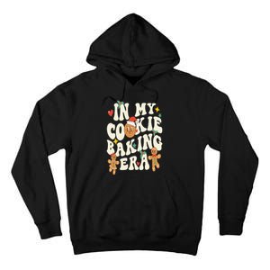 In My Cookie Baking Era Funny Holiday Baker Groovy Retro Tall Hoodie