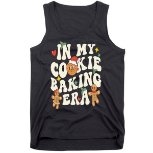 In My Cookie Baking Era Funny Holiday Baker Groovy Retro Tank Top