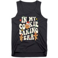 In My Cookie Baking Era Funny Holiday Baker Groovy Retro Tank Top