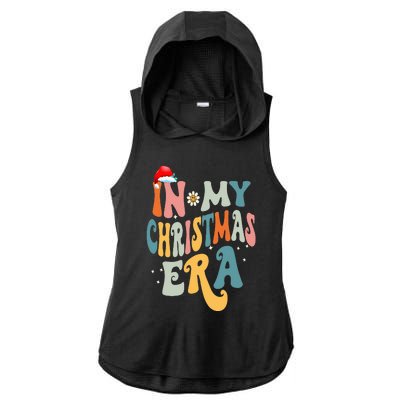 In My Christmas Era Groovy Matching Family Christmas Ladies PosiCharge Tri-Blend Wicking Draft Hoodie Tank