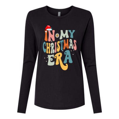 In My Christmas Era Groovy Matching Family Christmas Womens Cotton Relaxed Long Sleeve T-Shirt