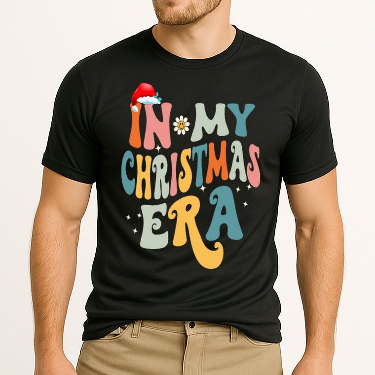 In My Christmas Era Groovy Matching Family Christmas Cooling Performance Crew T-Shirt