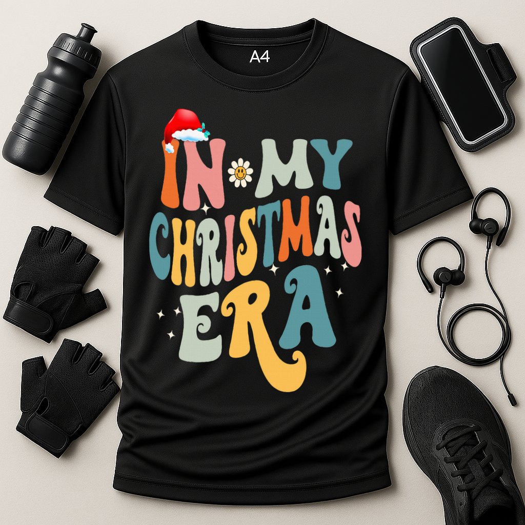 In My Christmas Era Groovy Matching Family Christmas Cooling Performance Crew T-Shirt