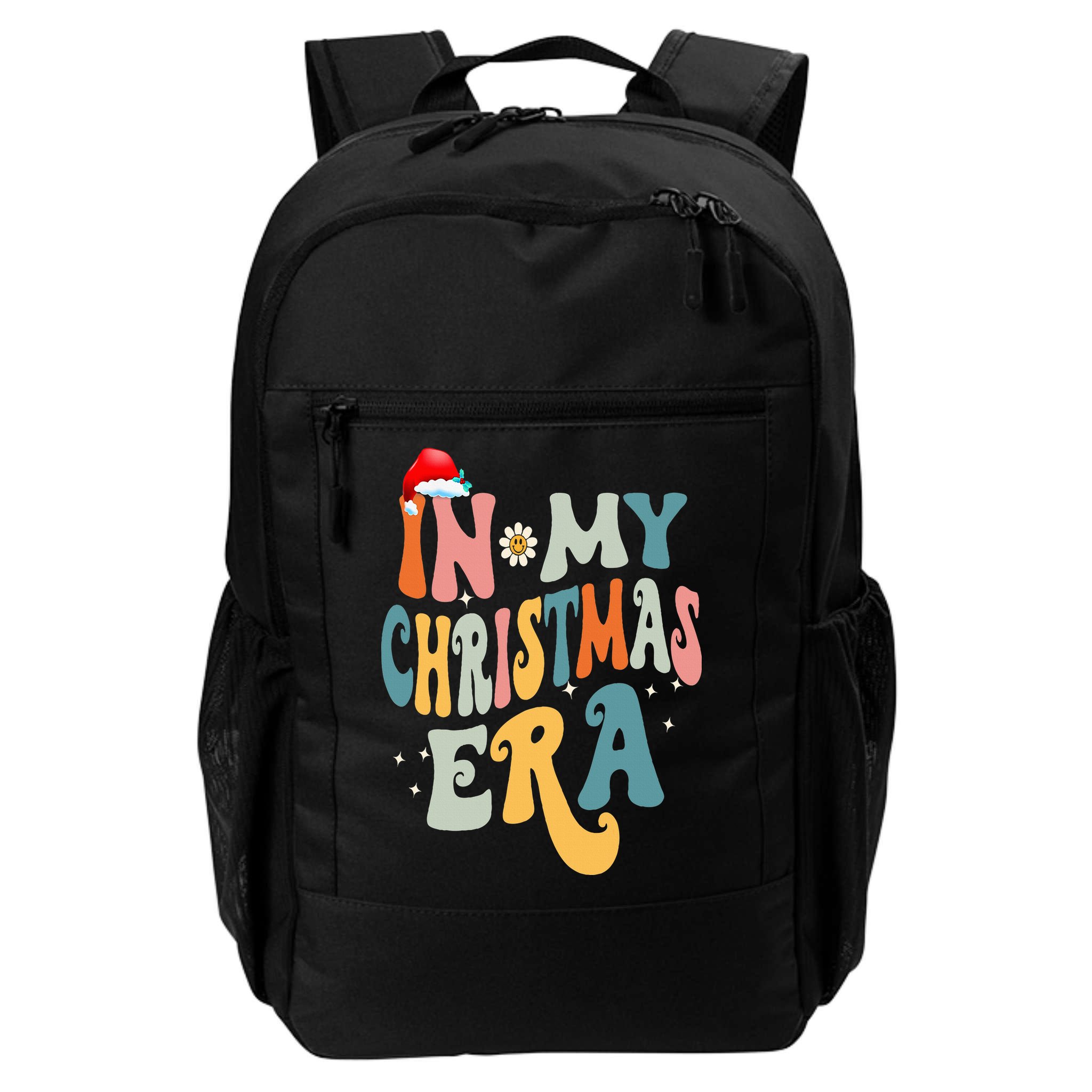 In My Christmas Era Groovy Matching Family Christmas Backpack