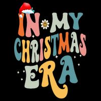 In My Christmas Era Groovy Matching Family Christmas Button