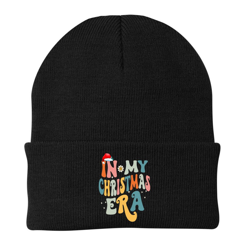 In My Christmas Era Groovy Matching Family Christmas Beanie