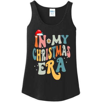 In My Christmas Era Groovy Matching Family Christmas Ladies Essential Tank