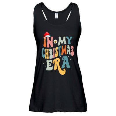 In My Christmas Era Groovy Matching Family Christmas Ladies Essential Flowy Tank