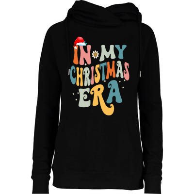 In My Christmas Era Groovy Matching Family Christmas Womens Funnel Neck Pullover Hood