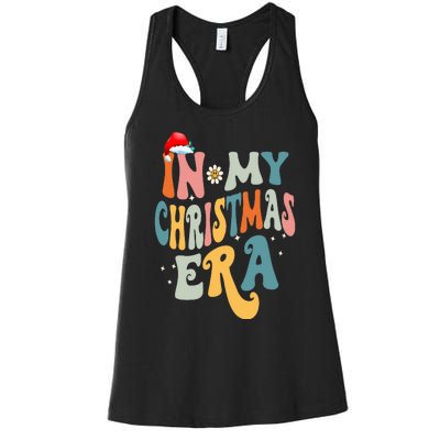 In My Christmas Era Groovy Matching Family Christmas Women's Racerback Tank