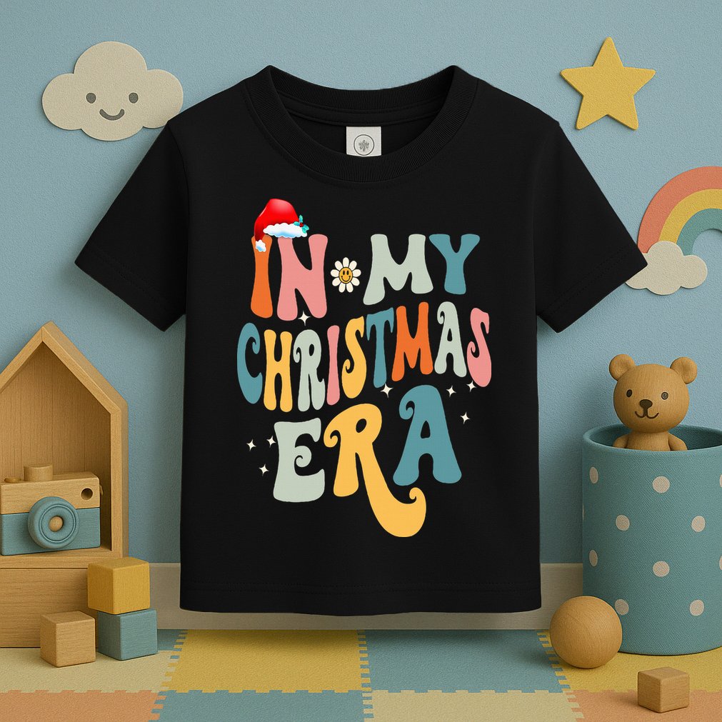 In My Christmas Era Groovy Matching Family Christmas Toddler T-Shirt