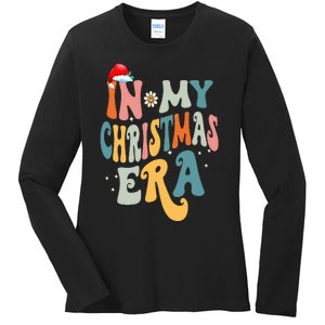 In My Christmas Era Groovy Matching Family Christmas Ladies Long Sleeve Shirt