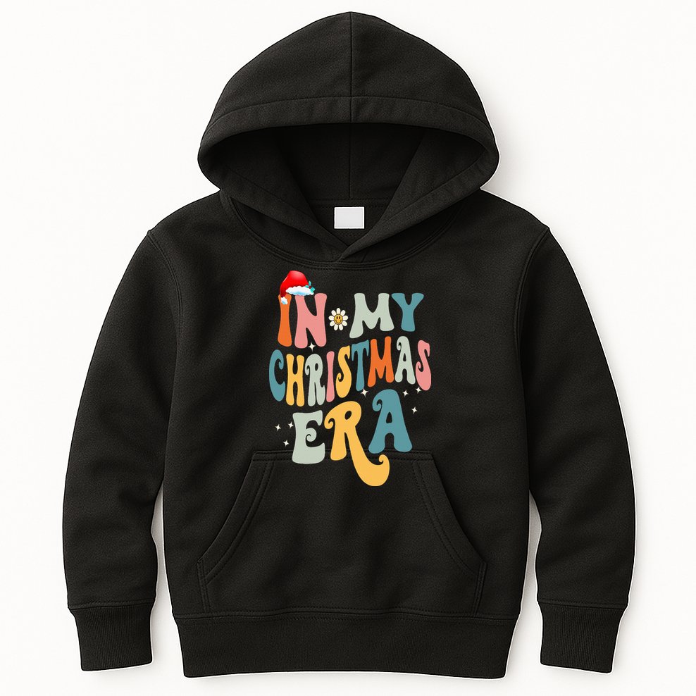 In My Christmas Era Groovy Matching Family Christmas Kids Hoodie