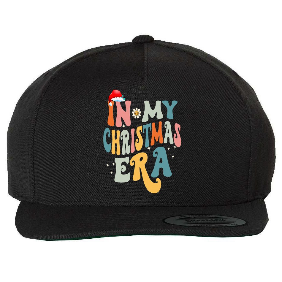 In My Christmas Era Groovy Matching Family Christmas Wool Snapback Cap
