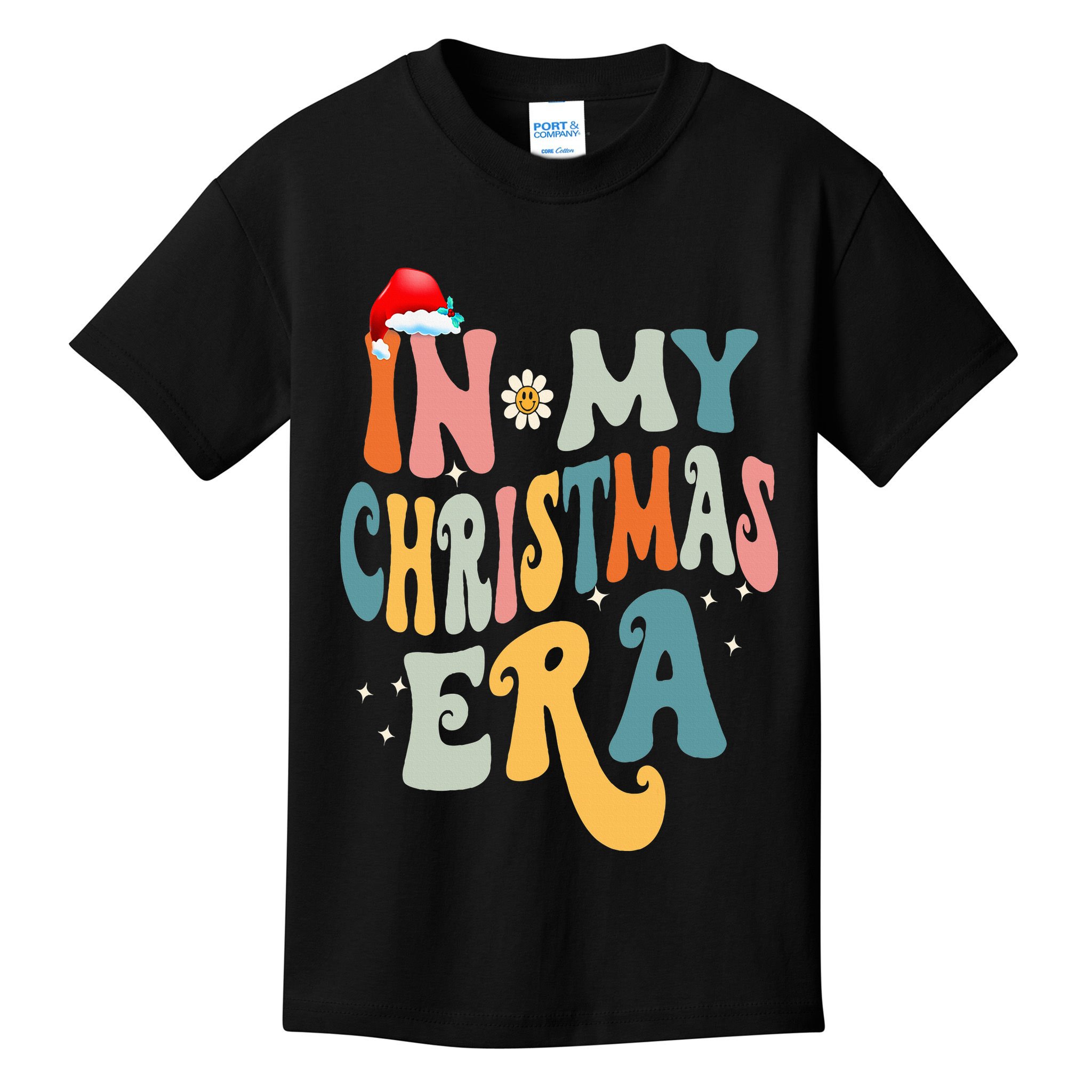 In My Christmas Era Groovy Matching Family Christmas Kids T-Shirt