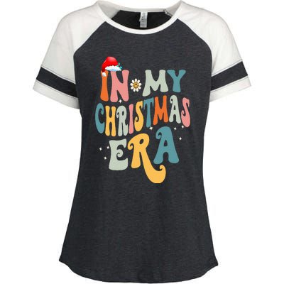 In My Christmas Era Groovy Matching Family Christmas Enza Ladies Jersey Colorblock Tee