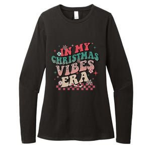 In My Christmas Vibes Era Xmas Groovy Santa Squad Holiday Gift Womens CVC Long Sleeve Shirt