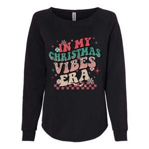 In My Christmas Vibes Era Xmas Groovy Santa Squad Holiday Gift Womens California Wash Sweatshirt