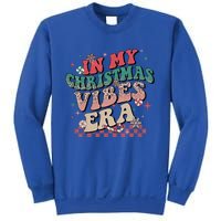 In My Christmas Vibes Era Xmas Groovy Santa Squad Holiday Gift Sweatshirt