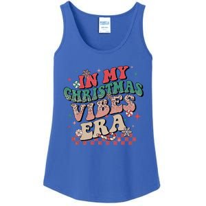 In My Christmas Vibes Era Xmas Groovy Santa Squad Holiday Gift Ladies Essential Tank