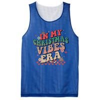 In My Christmas Vibes Era Xmas Groovy Santa Squad Holiday Gift Mesh Reversible Basketball Jersey Tank