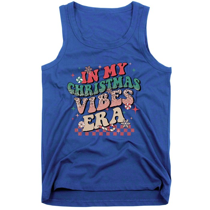 In My Christmas Vibes Era Xmas Groovy Santa Squad Holiday Gift Tank Top