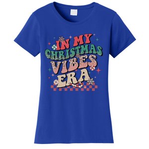 In My Christmas Vibes Era Xmas Groovy Santa Squad Holiday Gift Women's T-Shirt