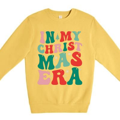 In My Christmas Era Groovy Xmas  Premium Crewneck Sweatshirt