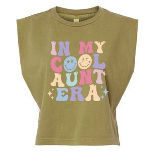 In My Cool Aunt Era Groovy Retro For Auntie Meaningful Gift Garment-Dyed Women's Muscle Tee